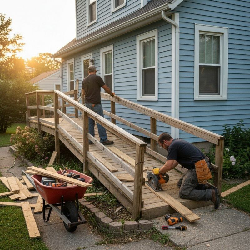 Wood Ramp Installation